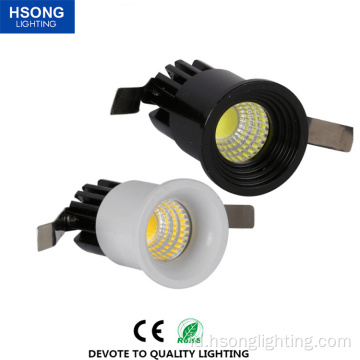 Hsong Lighting - Cutout 3W Hot Selout 30mm LED Dinding Langit Lampu untuk Toko Perhiasan LED Cob Spotlights Recesed
